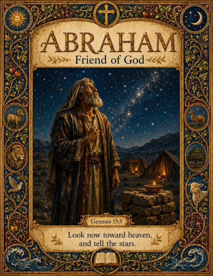 Abraham page preview from The Illuminated People of the Bible