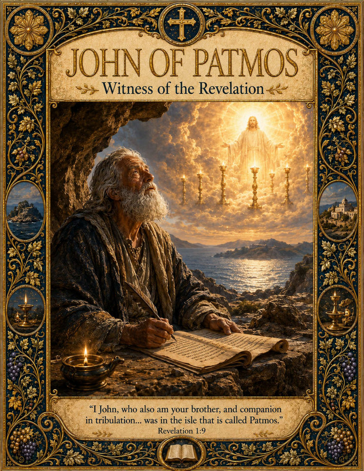 John of Patmos page preview from The Illuminated People of the Bible